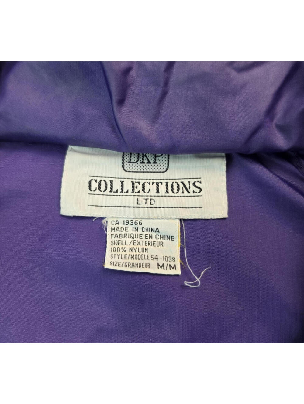 Vintage 1980s Neon Purple Pink Retro Anorak Pullover Windbreaker Mens Medium M - Picture 6 of 6